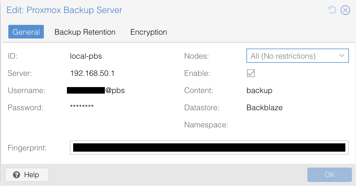 PBS config