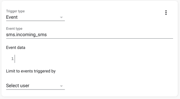 Automation trigger in UI